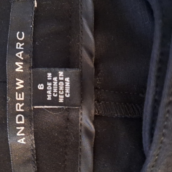 Andrew Marc Business Straight Leg Trouser With Patch Back Pockets - Picture 5 of 6